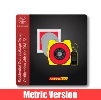 Residential DucTester course with DM32 or DM32x gauge [Metric Version] 