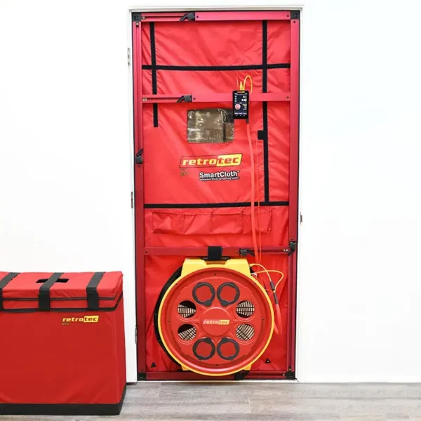 5100 Blower Door Setup