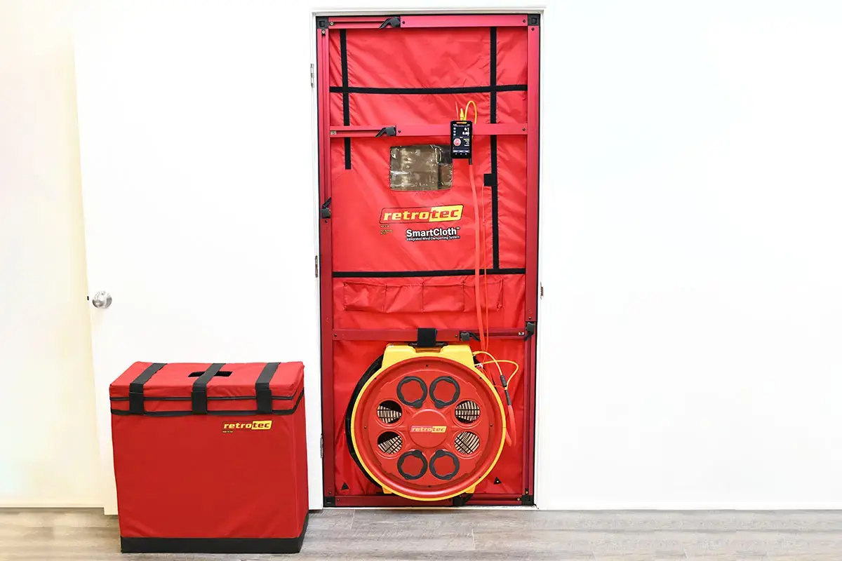 5100 Blower Door Setup