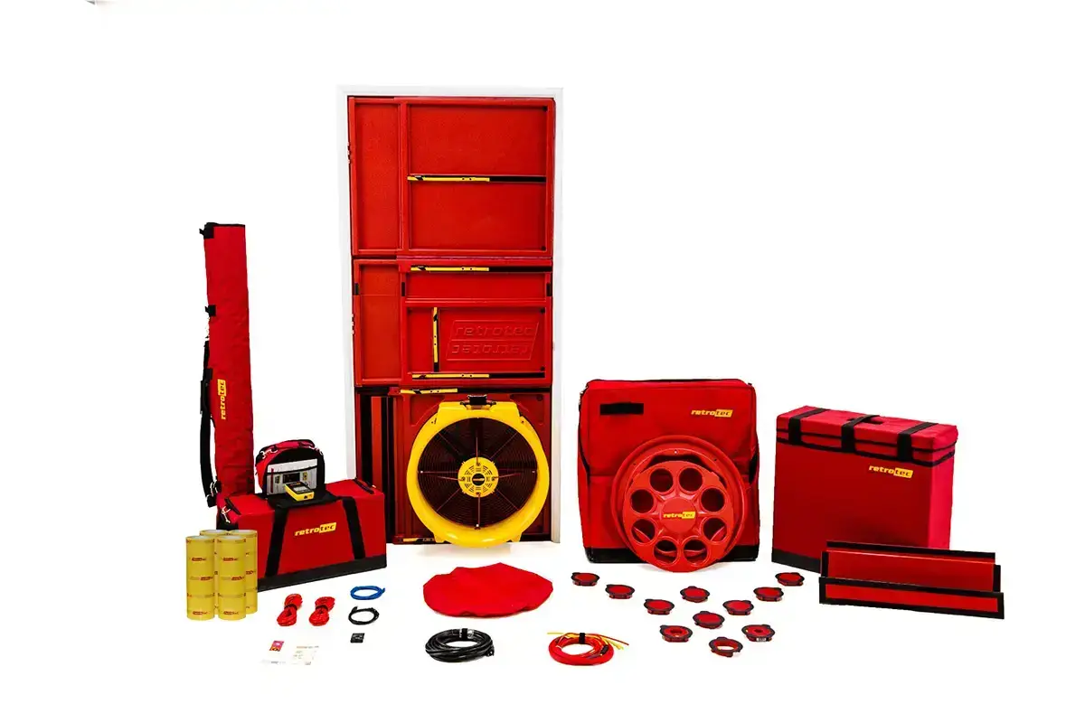 5120 Blower Door Setup