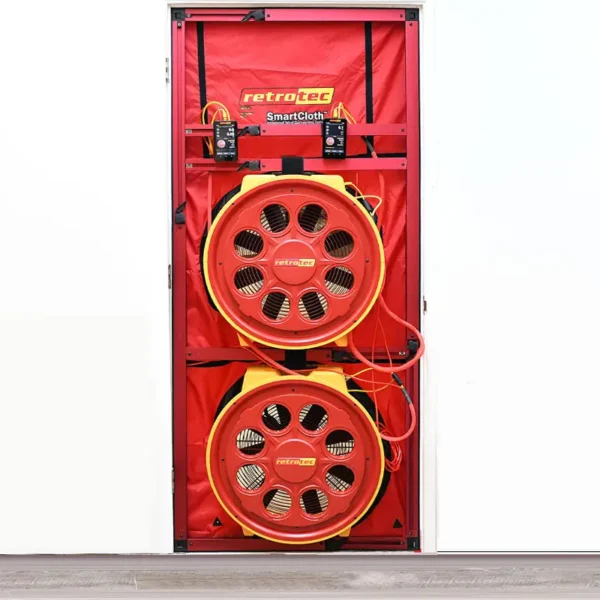 5210 Blower Door Setup