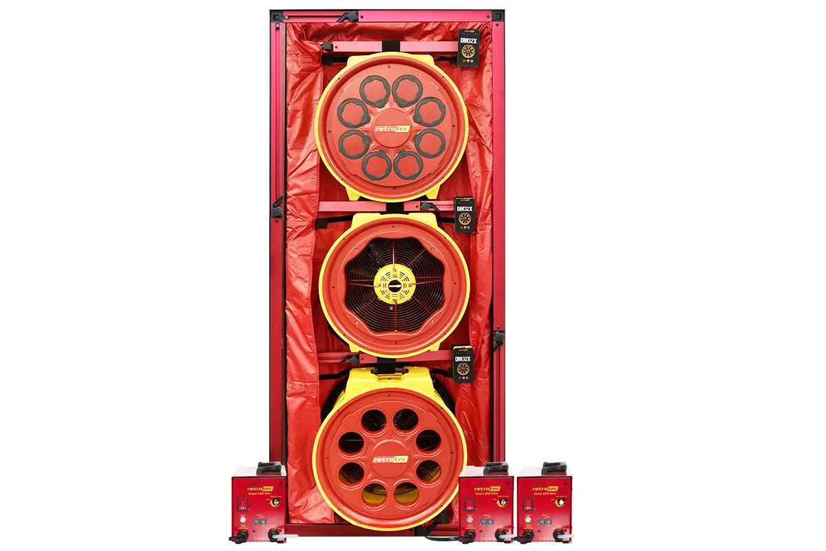 6310 Blower Door Setup