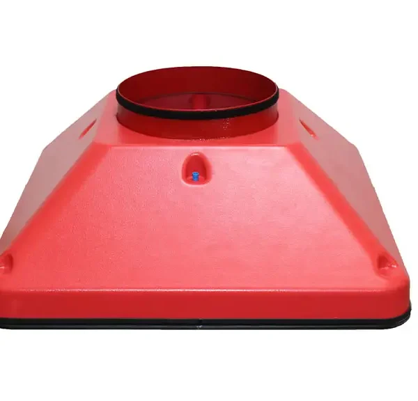 DucTester Powered Flow Hood side view