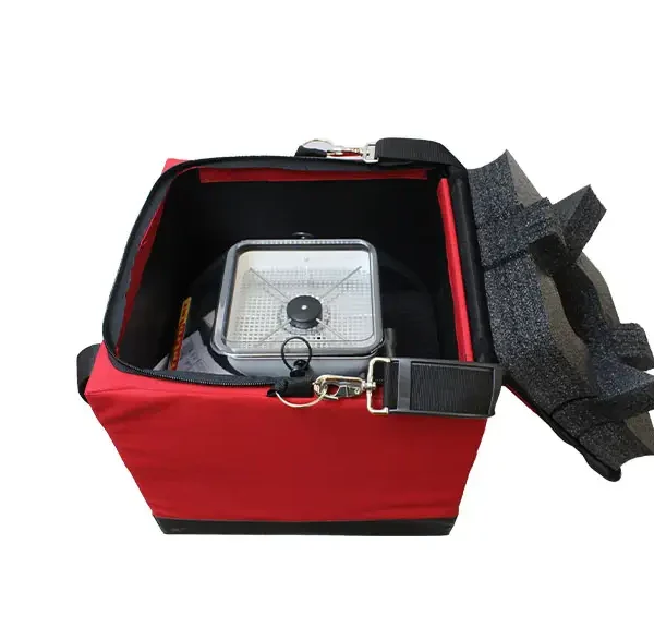 FlowFinder inside the case