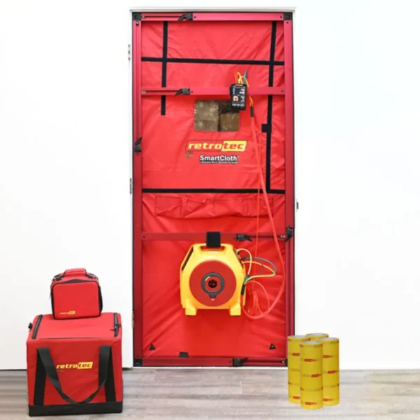 Model 300F Blower Door Setup