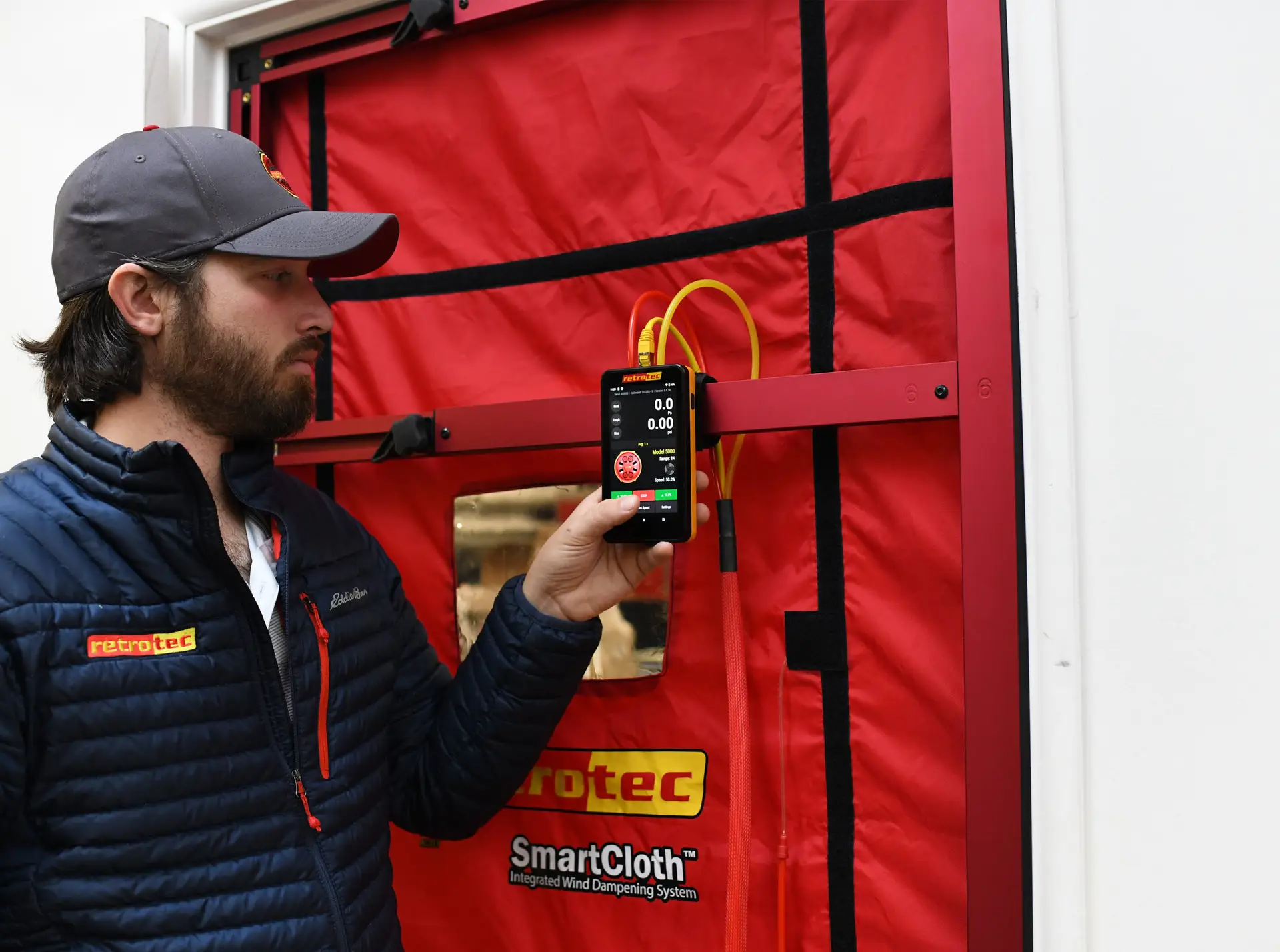 Model 5100 Blower Door with DM32X Gauge