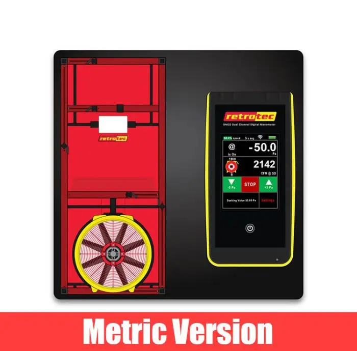Retrotec Certification for Single Blower Door Operation with DM32 [Metric Version]