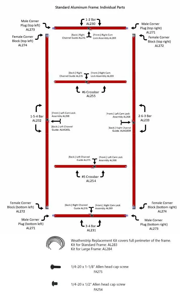 Standard Frame Parts